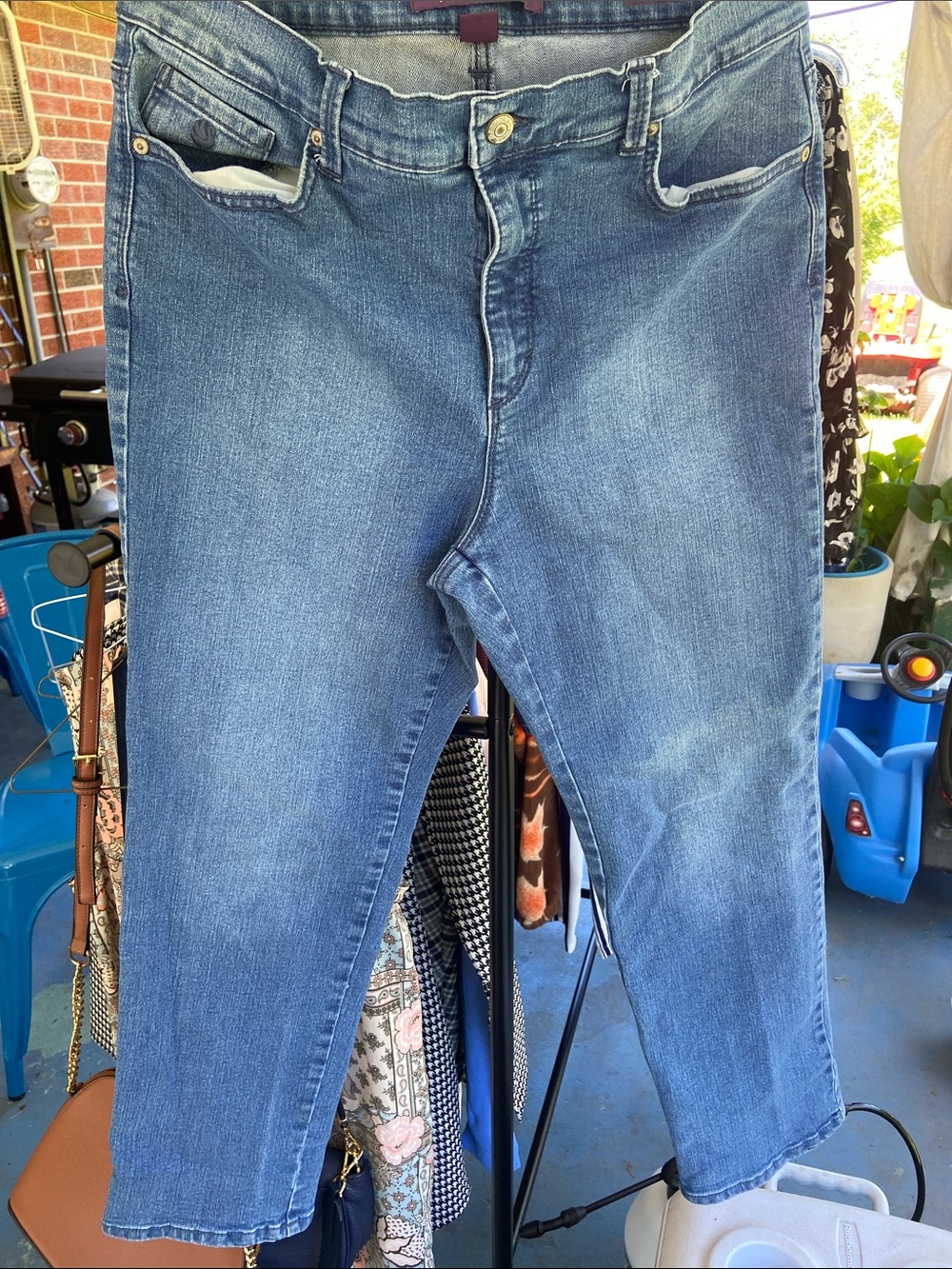 Vintage Gloria Vanderbilt Blue Denim Jeans size 14p
